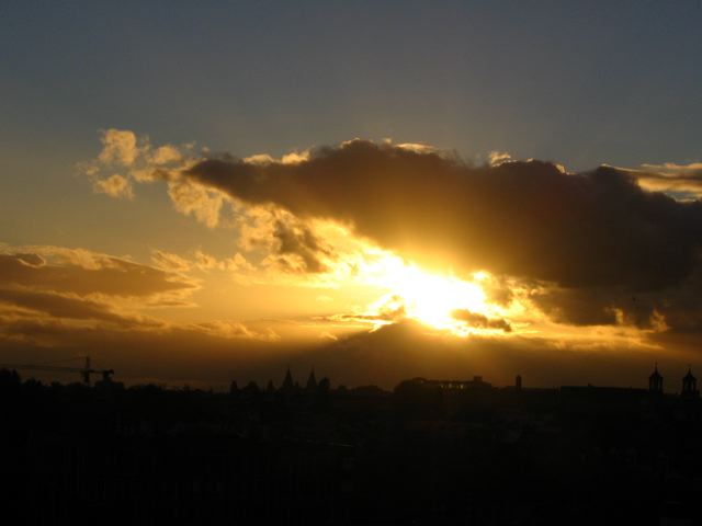 un de ces magnifiques coucher de soleil !!