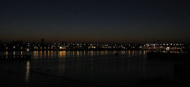 vue de nuit d'Amsterdam